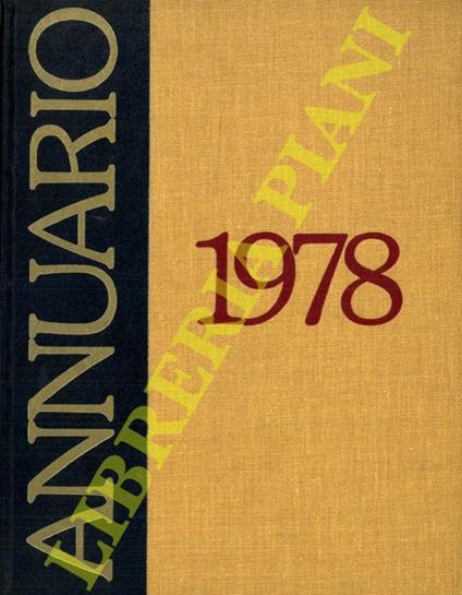 Annuario 1978. Avvenimenti 1977 - copertina
