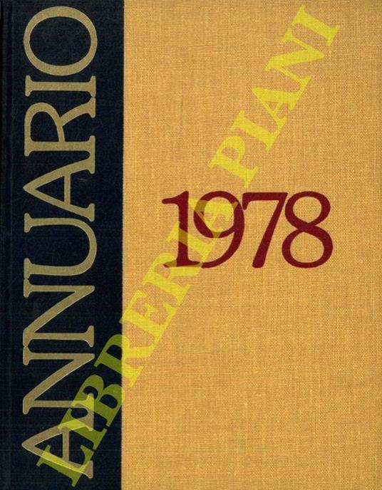 Annuario 1978. Avvenimenti 1977 - copertina