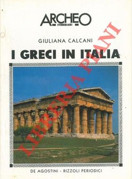 I greci in Italia - Giuliana Calcani - copertina