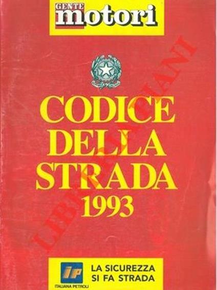 Nuovo codice della strada 1993 - copertina
