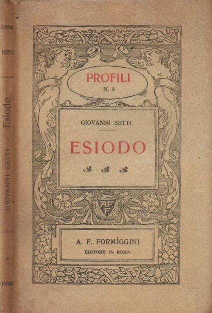 Esiodo - Giovanni Setti - copertina