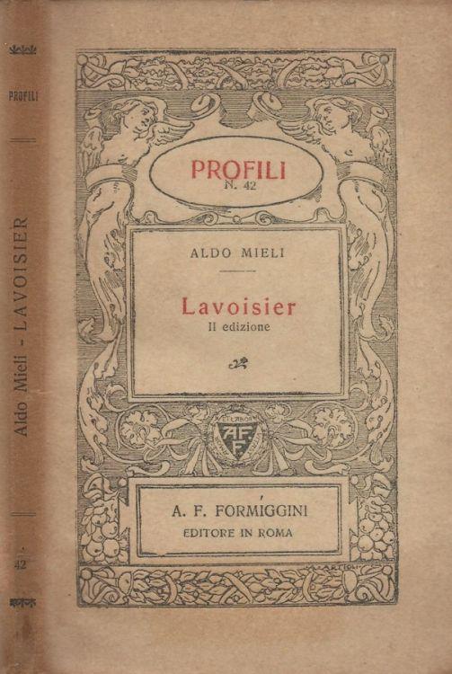 Lavoisier - Aldo Mieli - copertina