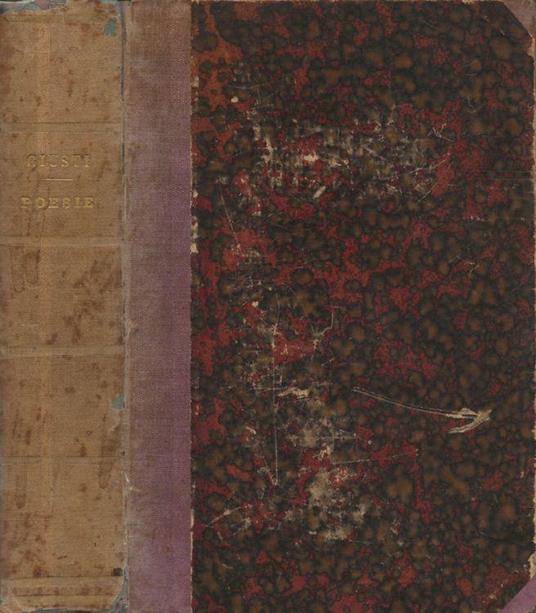 Poesie - Giuseppe Giusti - copertina