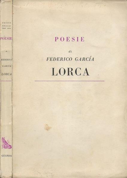 Poesie - Federico García Lorca - copertina