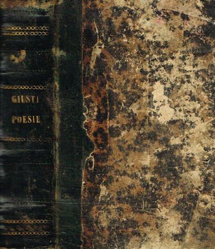 Le poesie - Giuseppe Giusti - copertina