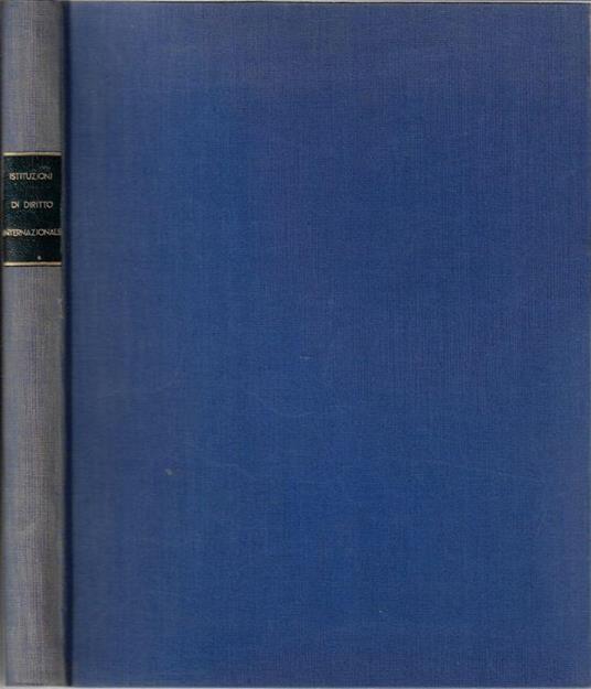 Istituzioni di diritto internazionale - copertina