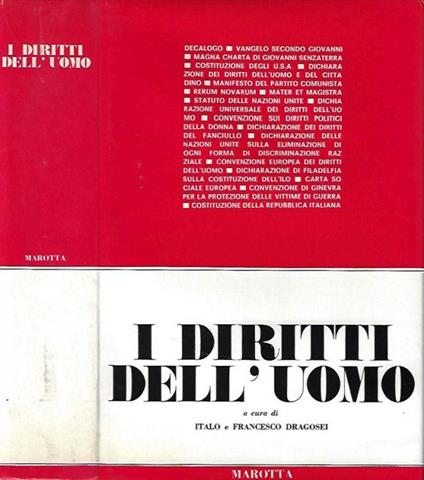 I diritti dell'uomo - Italo Dragosei - copertina
