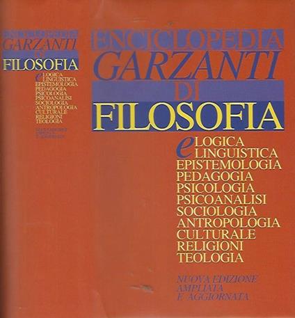 Enciclopedia Garzanti di Filosofia - copertina