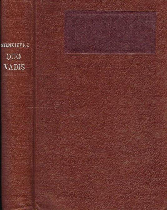 Quo Vadis? - Henryk Sienkiewicz - copertina