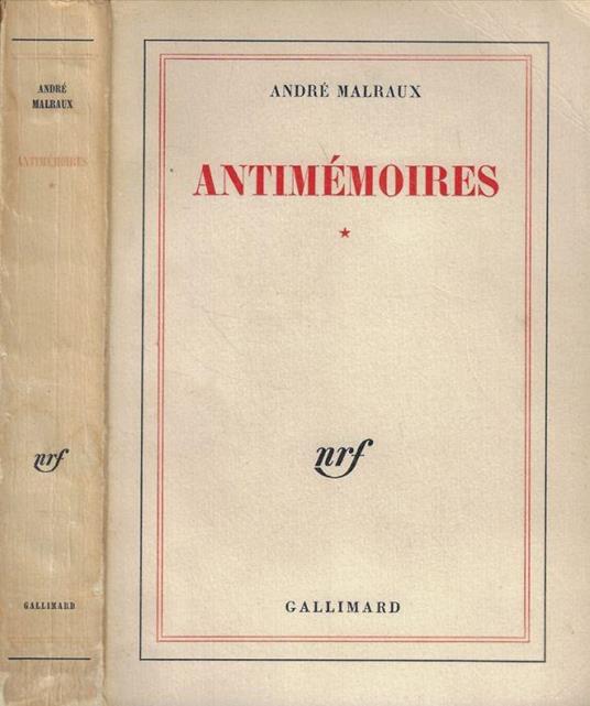 Antimémoires - André Malraux - copertina