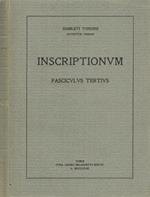 Inscriptionum. Fasciculus tertius