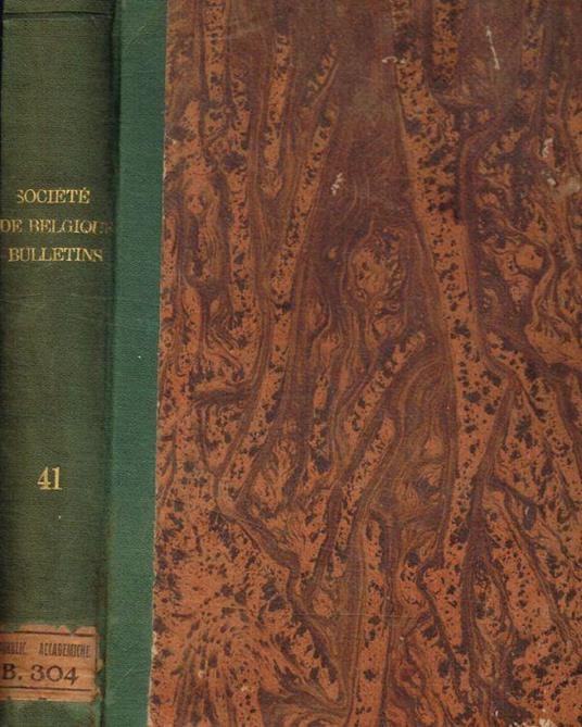 Comptes-rendus des seances de la Societé Royale de Botanique de Belgique tome 41. Bulletin de la Societé Royale de Botanique de Belgique tome 41 - copertina