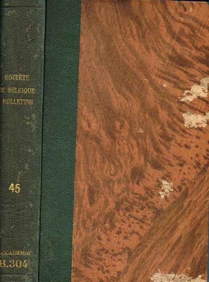 Bulletin de la Société Royale de botanique de Belgique. Tome quarante-cinquième, 1908 - copertina