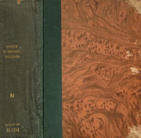 Bulletin de la Société Royale de botanique de Belgique. Tome LI deuxieme serie, tome I, 1912 - copertina
