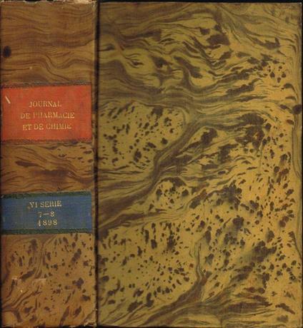 Journal de Pharmacie et de Chimie (fondé en 1809) - copertina