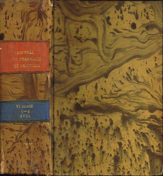 Journal de Pharmacie et de Chimie (fondé en 1809) - copertina