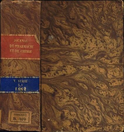 Journal de Pharmacie et de Chimie - copertina