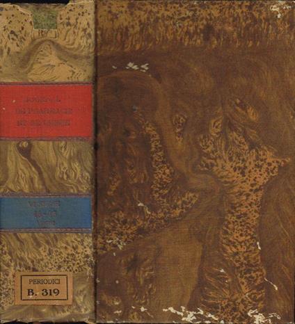 Journal de Pharmacie et de Chimie (fondé en 1809) - copertina
