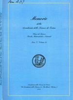 Memorie della Accademia delle Scienze di Torino. Classe di Scienze fisiche, Matematiche e Naturali. Serie V, volume 30