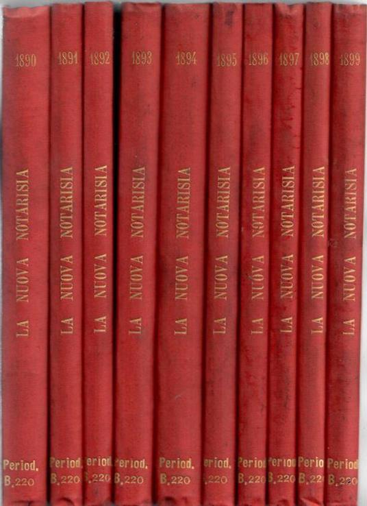 La Nuova Notarisia 1899-1890 - copertina
