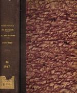 Bulletin de la classe des sciences. 5e serie tome XXXIII 1947
