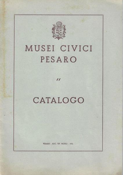 Musei civici Pesaro - copertina