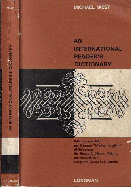 An International reader's Dictionary - Michael West - copertina