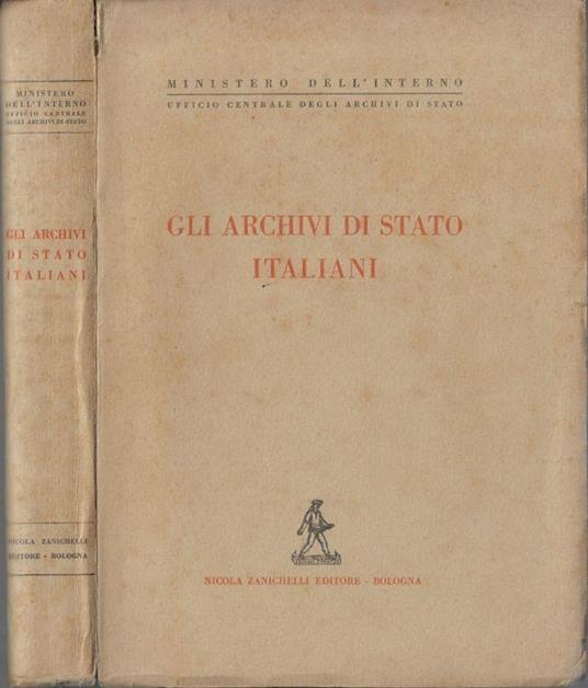 Gli archivi di Stato Italiani - copertina