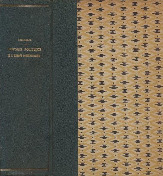 Histoire politique de l'Europe Contemporaine - Ch. Seignobos - copertina