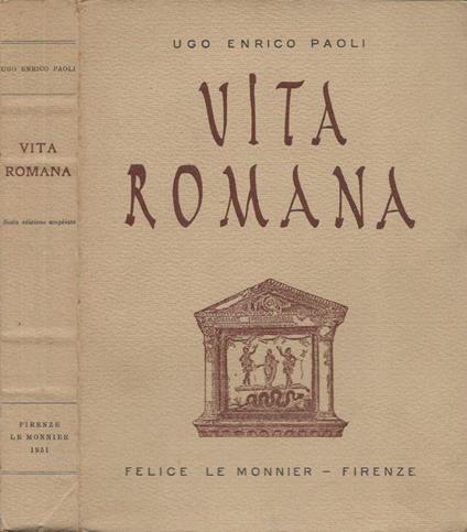 Vita romana - Ugo Enrico Paoli - copertina