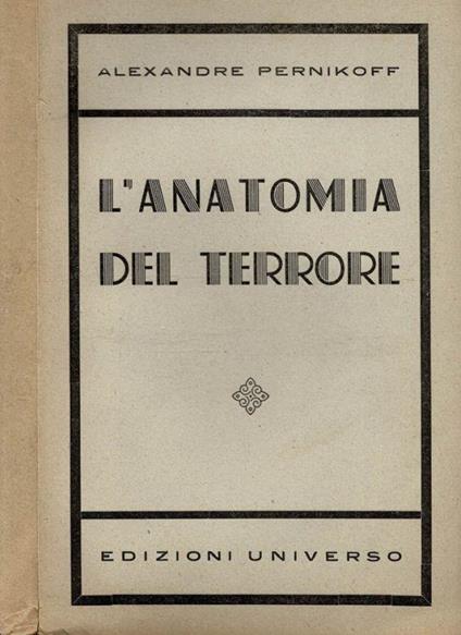 L' anatomia del terrore - copertina