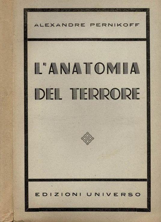 L' anatomia del terrore - copertina