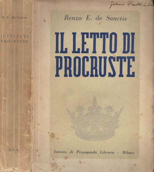 Il letto di procruste - Renzo E. Sanctis - copertina