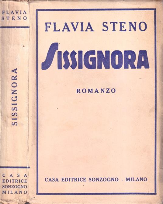 Sissignora - Flavia Steno - copertina