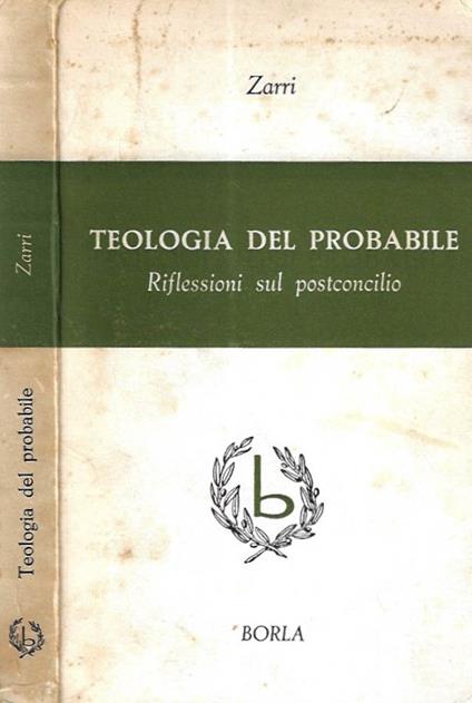 Teologia del probabile - Adriana Zarri - copertina