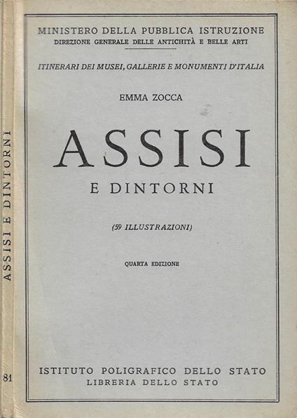 Assisi e dintorni - Emma Zocca - copertina