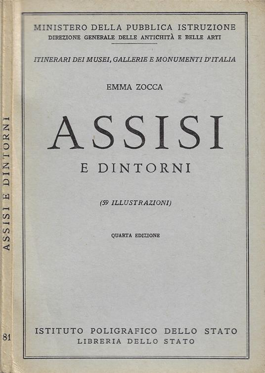 Assisi e dintorni - Emma Zocca - copertina