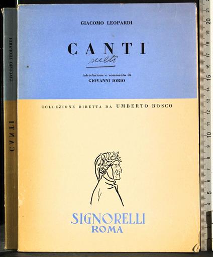 Canti - Giacomo Leopardi - copertina