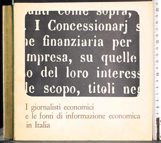 I giornalisti economici - copertina