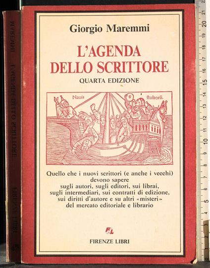 L' agenda dello scrittore - Giorgio Maremmi - copertina