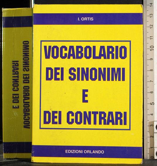 Vocabolario dei sinonimi e contrari - copertina