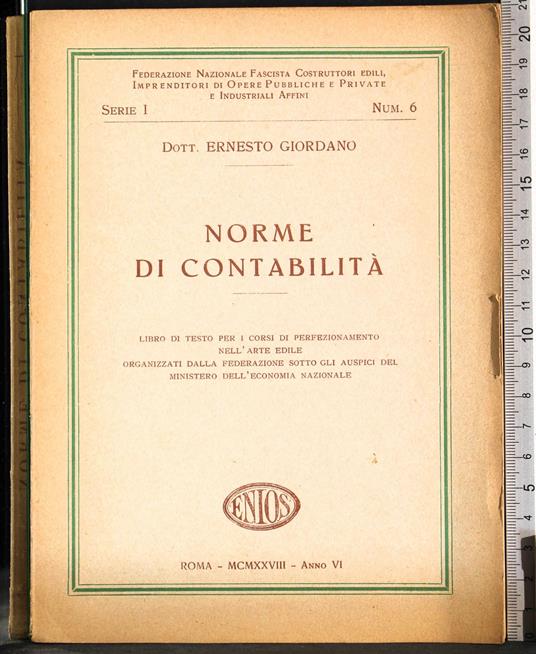 Norme di contabilità - copertina