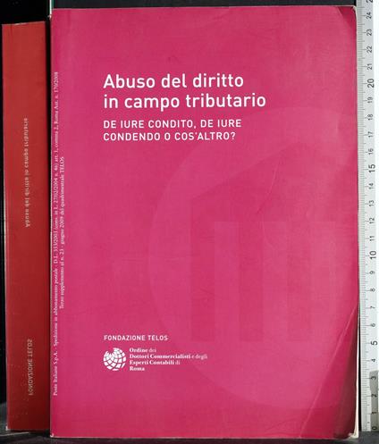 Abuso del diritto in campo tributario - copertina
