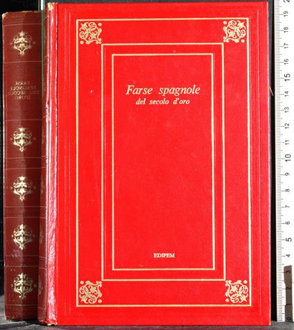 Farse spagnole del secolo d'oro - copertina