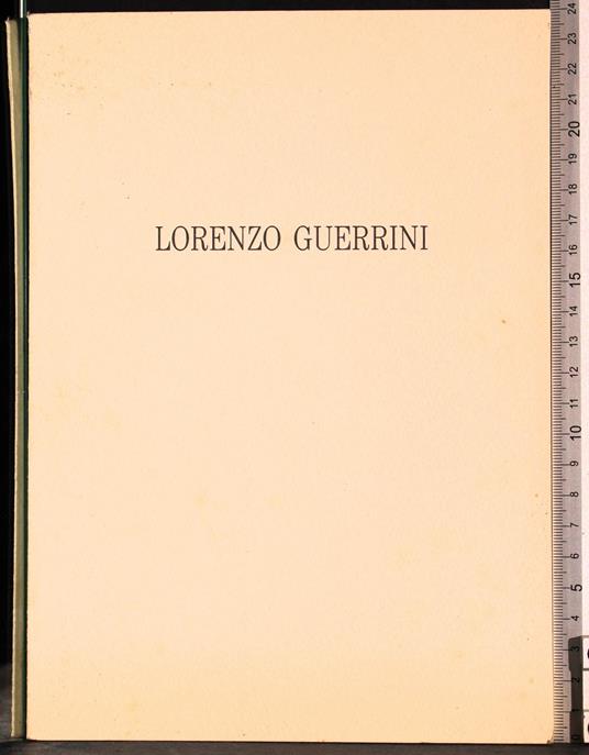 Lorenzo Guerrini. Sculture e guaches - P. Carlo Santini - copertina