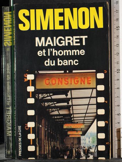Maigret et l'homme du banc - Georges Simenon - copertina