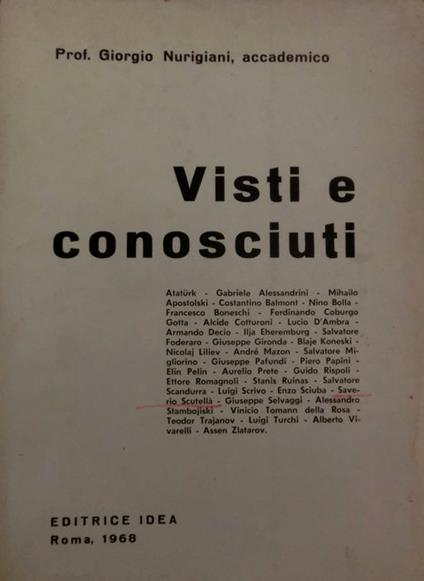 Visti e conosciuti: 4 - copertina