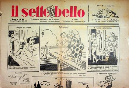 Il settebello: Anno 4° (1935) - N. 88 (27 luglio 1935) - copertina
