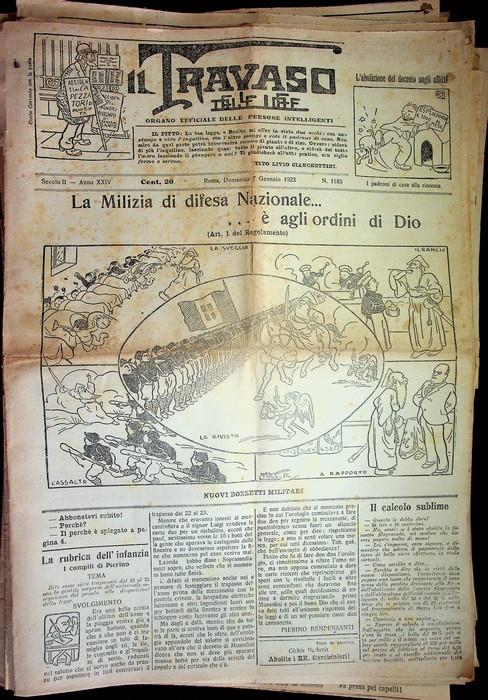 Il travaso delle idee: secolo II: A. XXIV (1923): N. 1185 (febbraio 1923), 86, 87, 89, 90, 91, 92, 93, 94, 95, 96, 97, 98, 99, 1200, 01, 02, 03, 04, 05, 06, 07, 08, 09, 10, 12, 13, 14, 17, 18, 19, 20, 21, 22, 23, 24, 25, 26, 27, 28, 29, 30, 31, 32, 35, - copertina