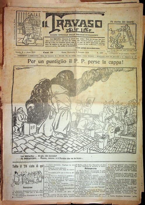 Il travaso delle idee: secolo II: A. XXV (1924): N. 1237 (gennaio 1924), 38, 39, 40, 41, 42, 43, 44, 45, 46, 47, 48, 60, 62, 63, 64, 65, 66, 67, 68, 69, 70, 71 (agosto 1924) - copertina